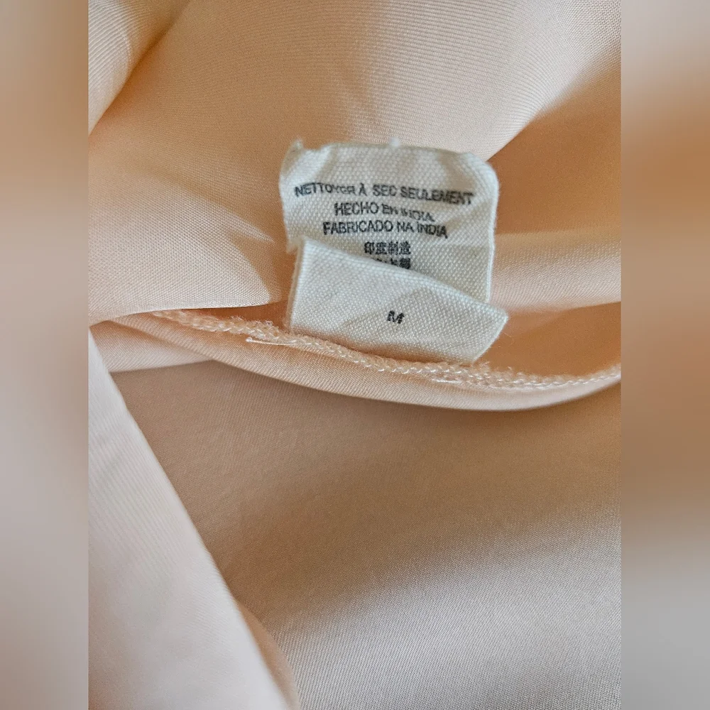 NWT Jen's Pirate Booty Lace Silky Maxi Dress In Peach - Picture 13 of 16